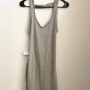 NEW!Silence+noise stripe mini dress, fun open back